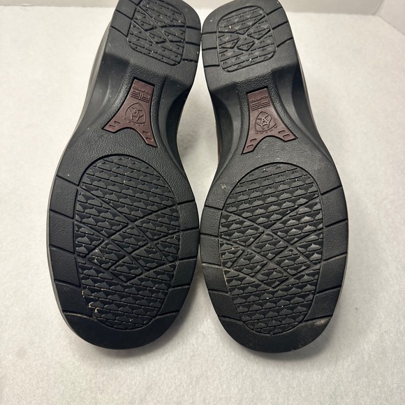 Ariat Santa Cruz Brown Leather Mules Clogs Women US 6.5 B Comfort Shoes - Picture 6 of 7